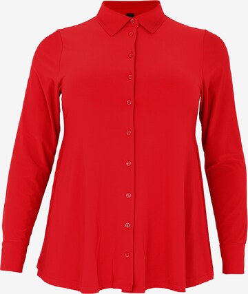 Yoek Blouse in Rood: voorkant