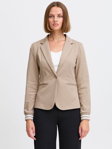 Blazer ' Kate CUFF ' di ICHI in rosa: frontale