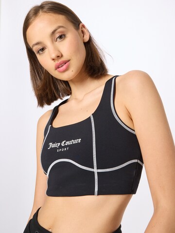 Juicy Couture Sport Bustier Sport-BH 'RIZZO' in Schwarz: predná strana