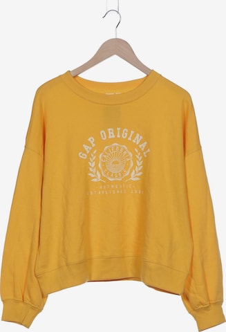 GAP Sweatshirt & Zip-Up Hoodie in L in Yellow: front