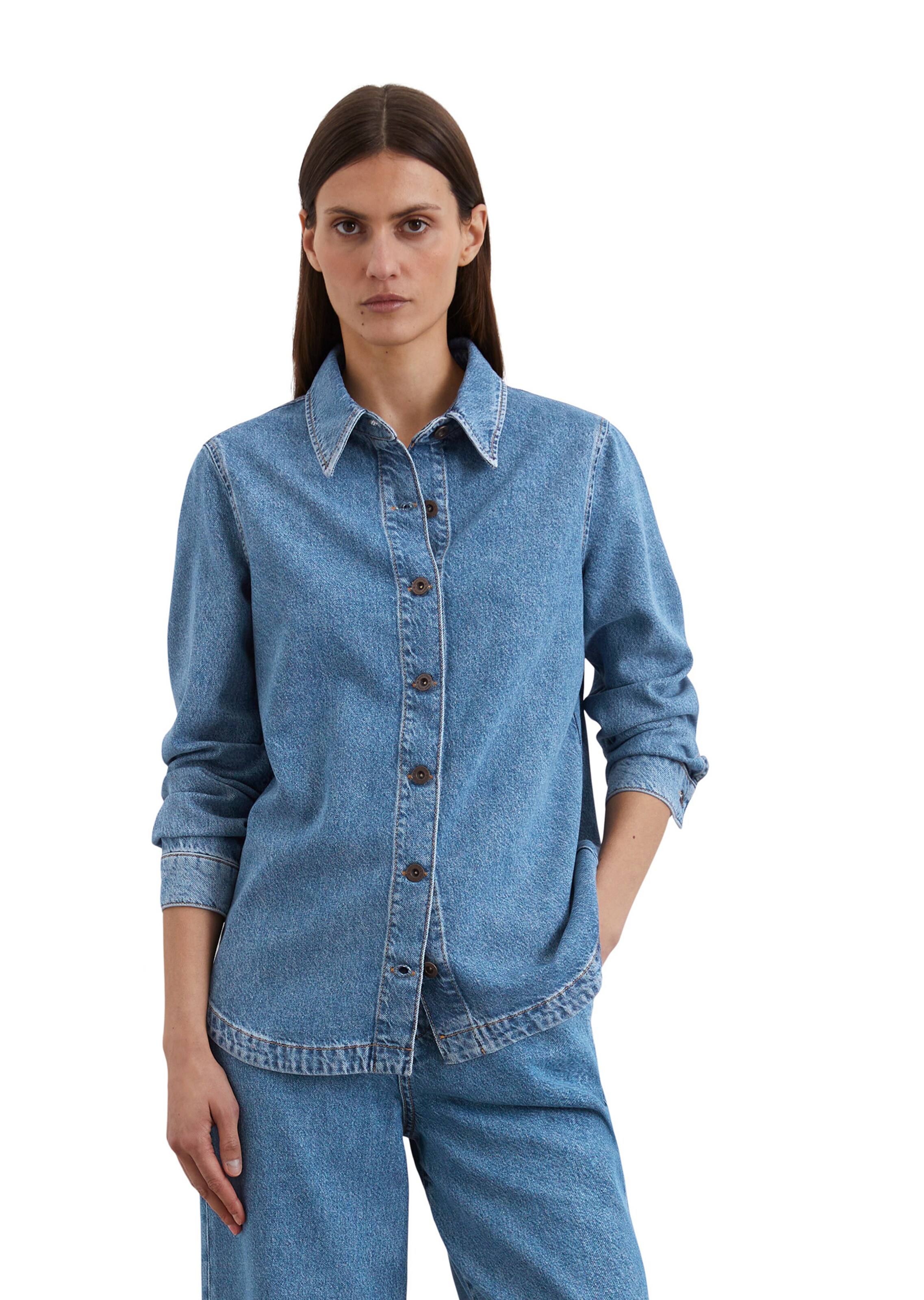 Marc O'Polo Blouse in Blue: front