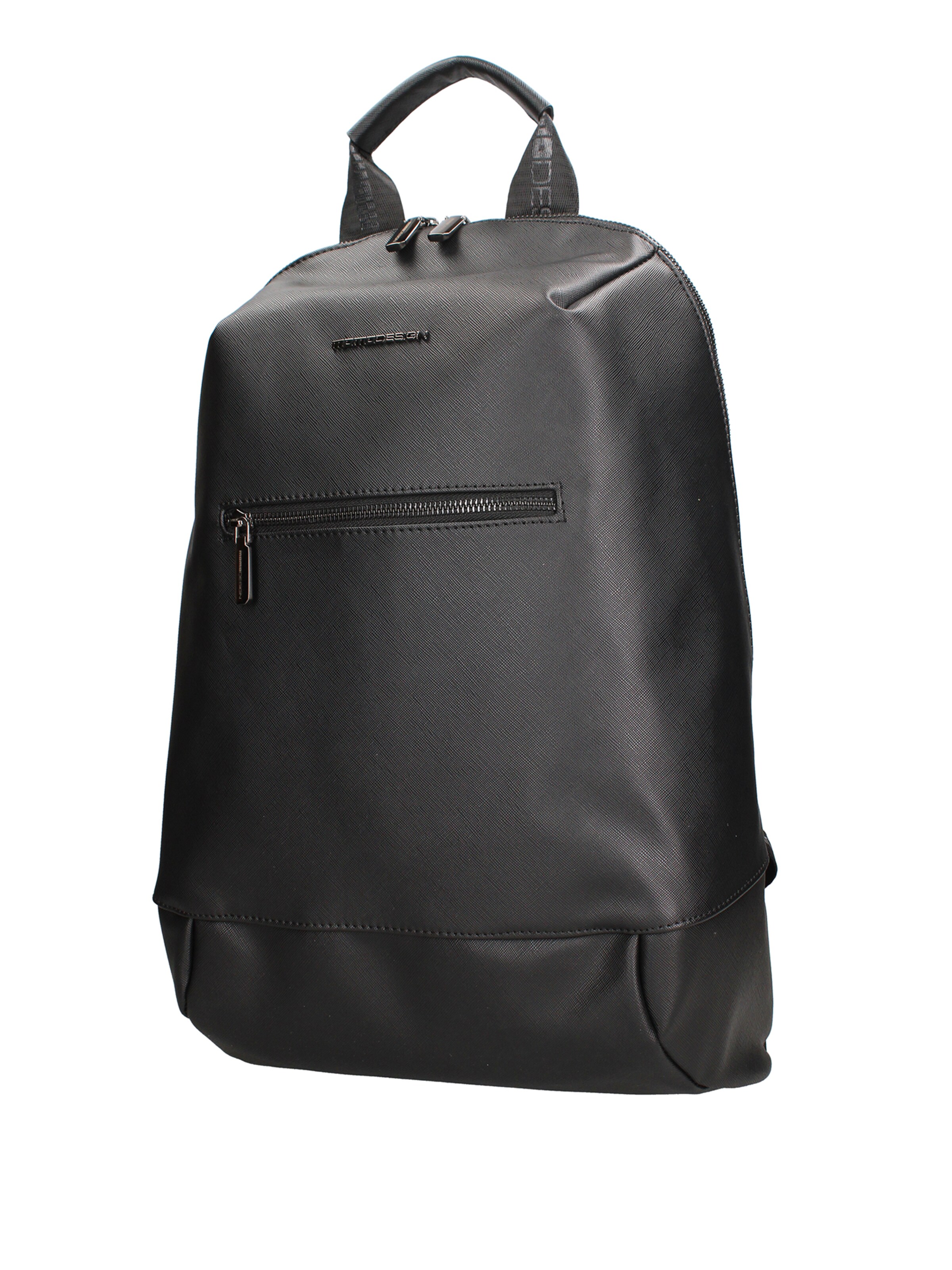 Zaino 'Zaino Uomo Momo Design Poliuretanico con Zip e Tasche Esterne' di Momo Design in nero