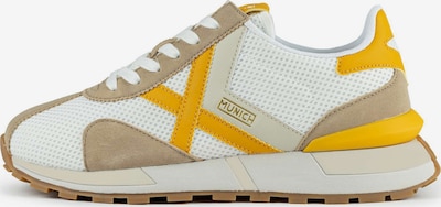 MUNICH Niske tenisice 'NEW SAPPORO' u žuta / boja blata / bijela, Pregled proizvoda