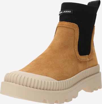 Pepe JeansChelsea čizme 'ASCOT' - smeđa boja: prednji dio