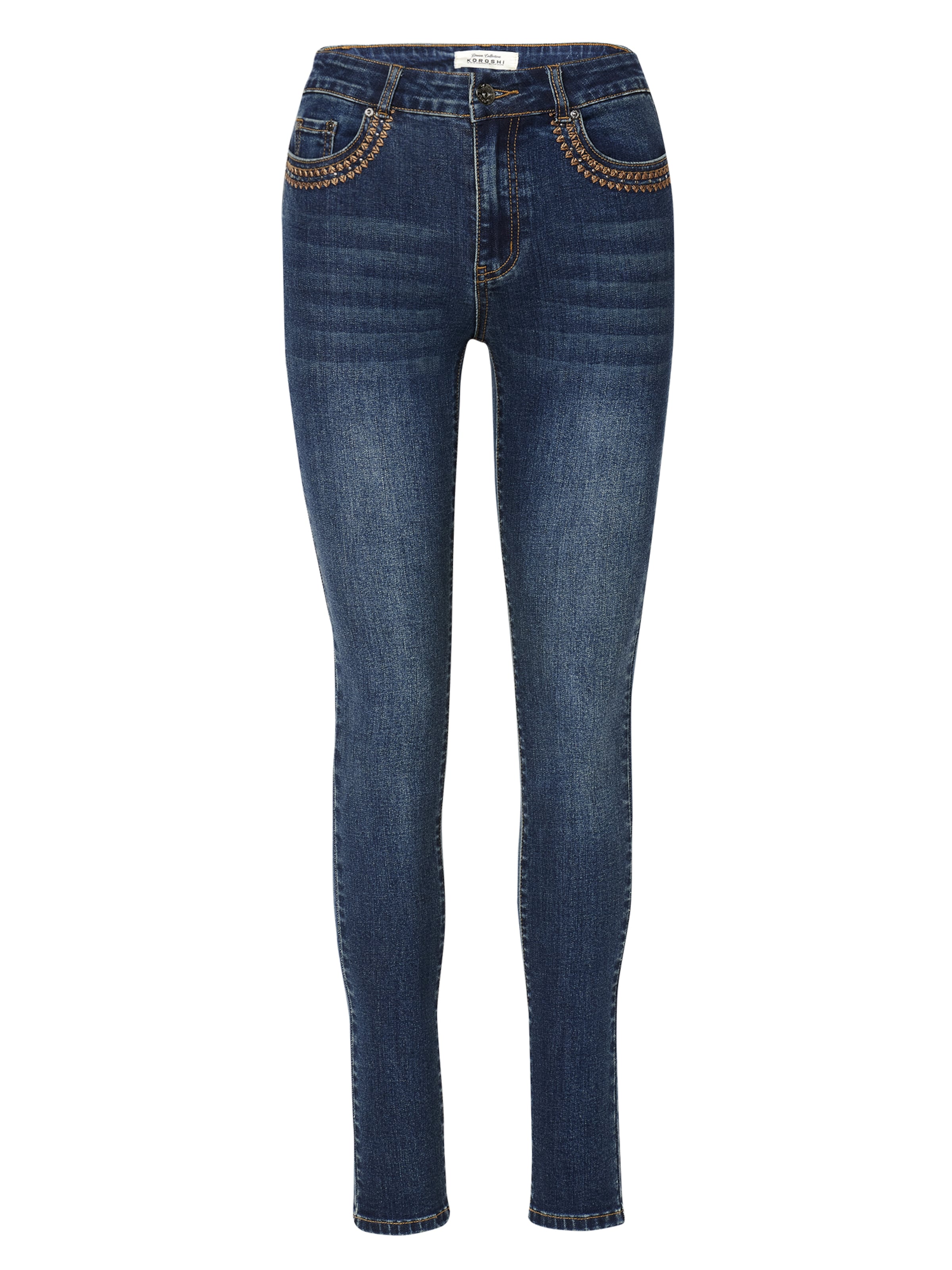 KOROSHI tavaline Teksapüksid, värv sinine: eest vaates