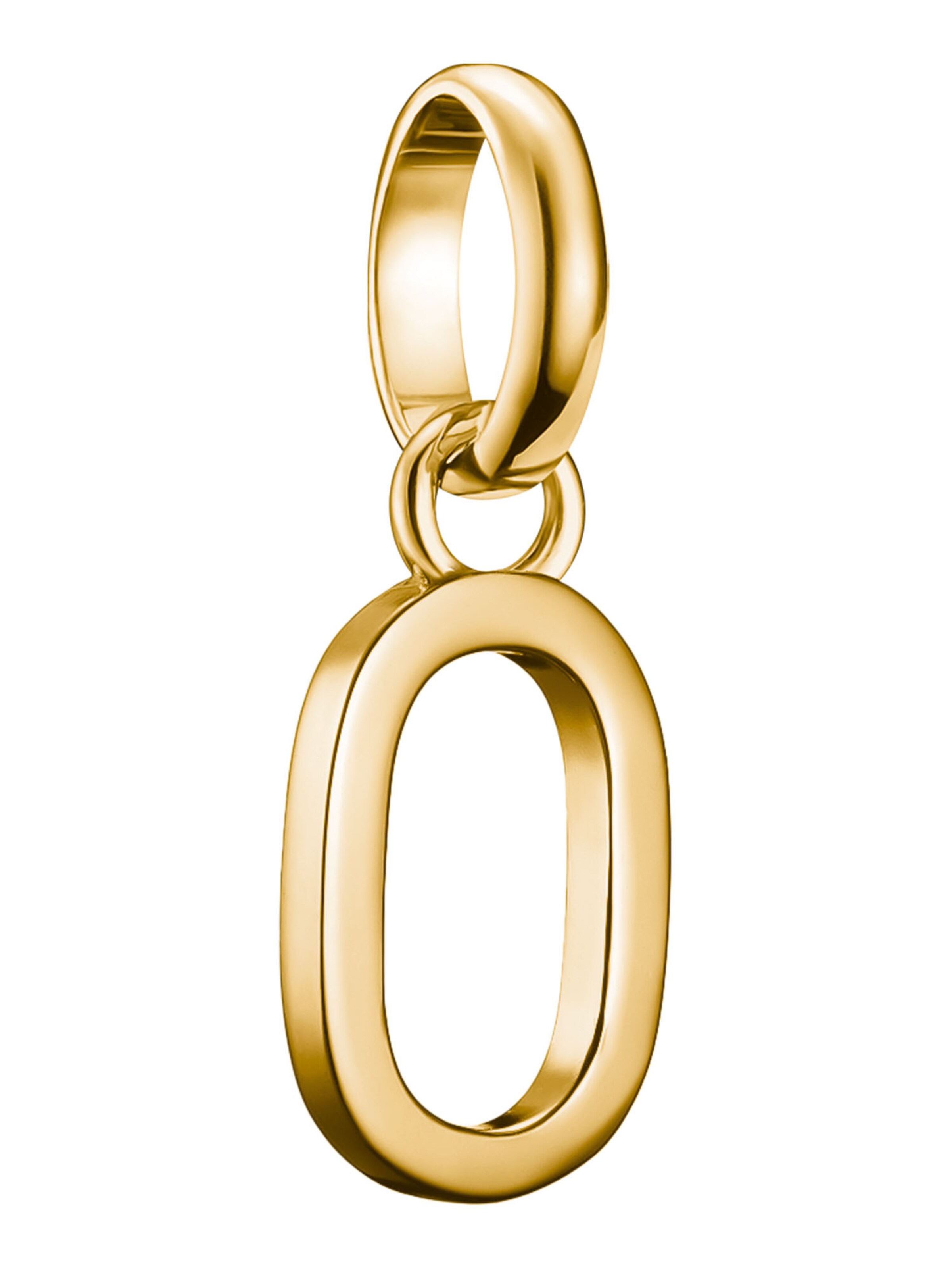 Thomas Sabo Anhänger 'Buchstabe O' in Gold: Vorderseite