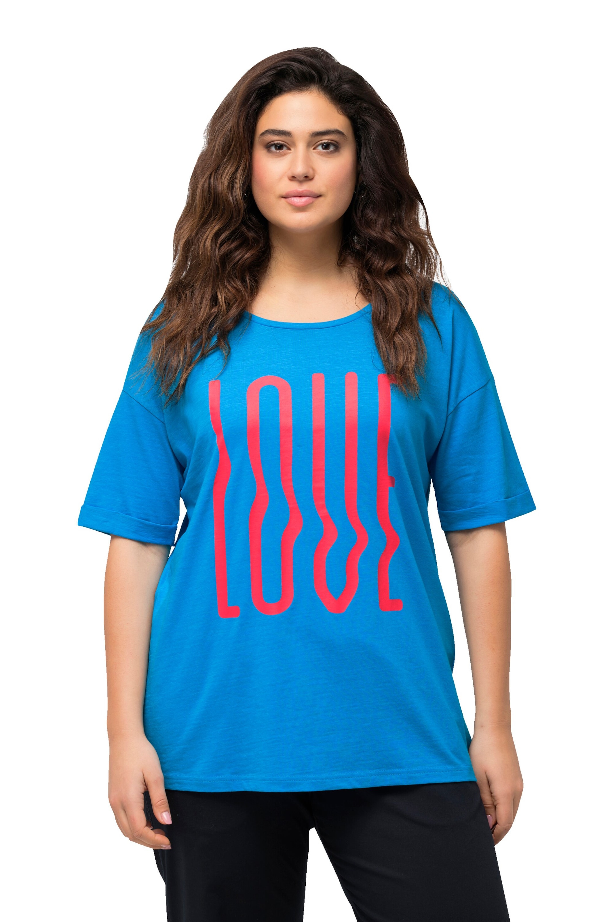 Ulla Popken Shirt in Blau: Vorderseite