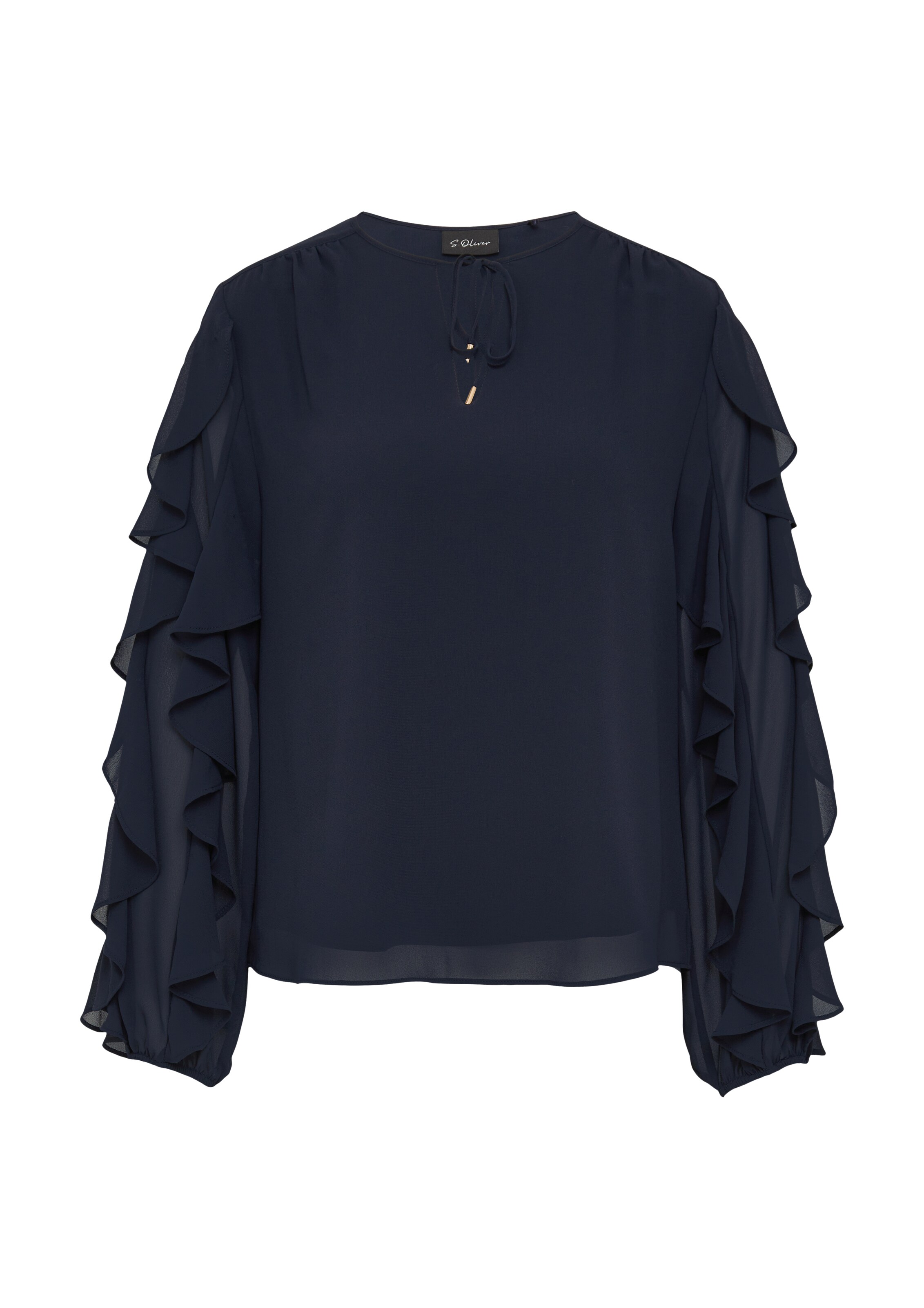 s.Oliver BLACK LABEL Bluse in Blau: Vorderseite