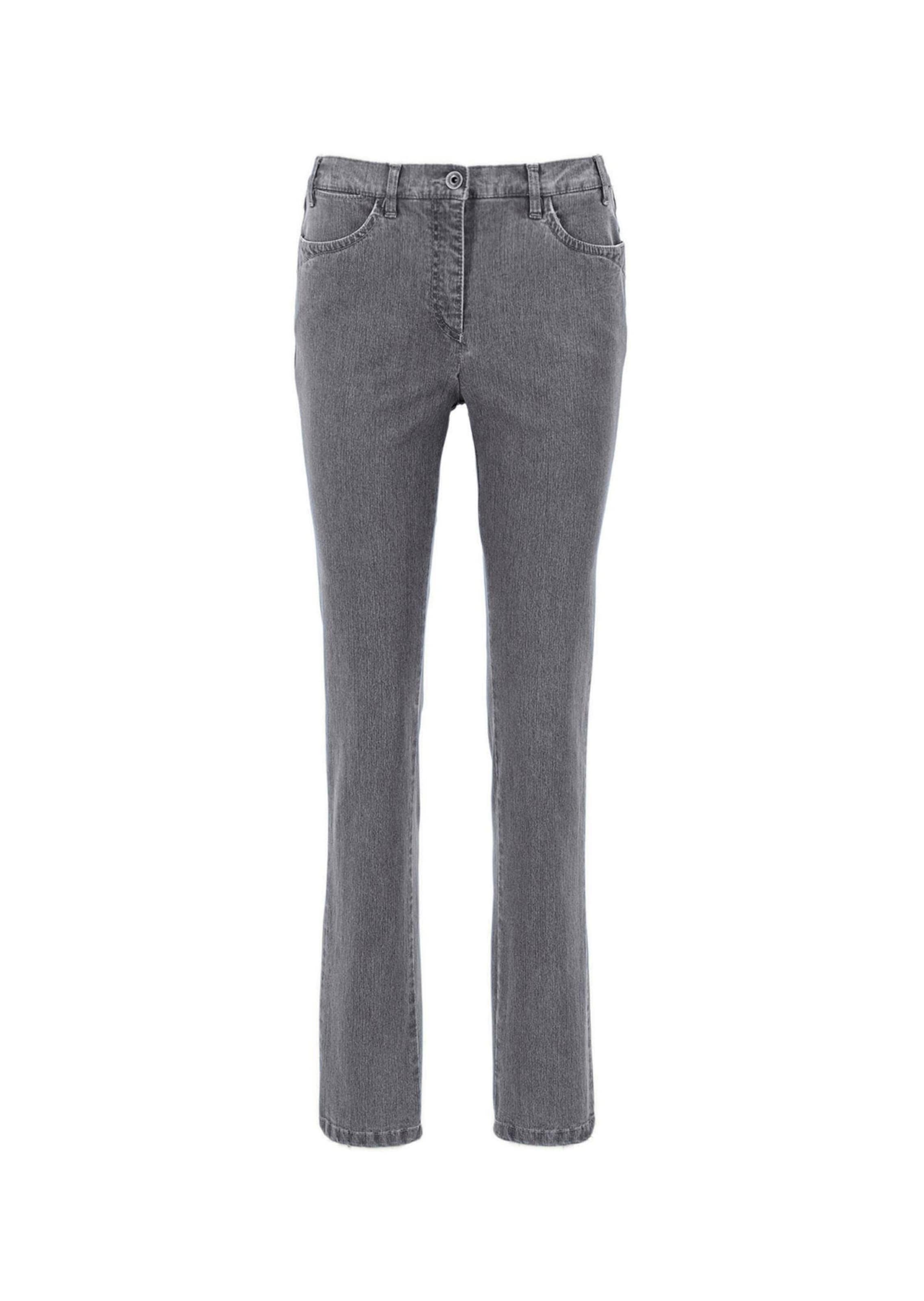 Coupe slim Jean 'Anna' Goldner en gris : devant