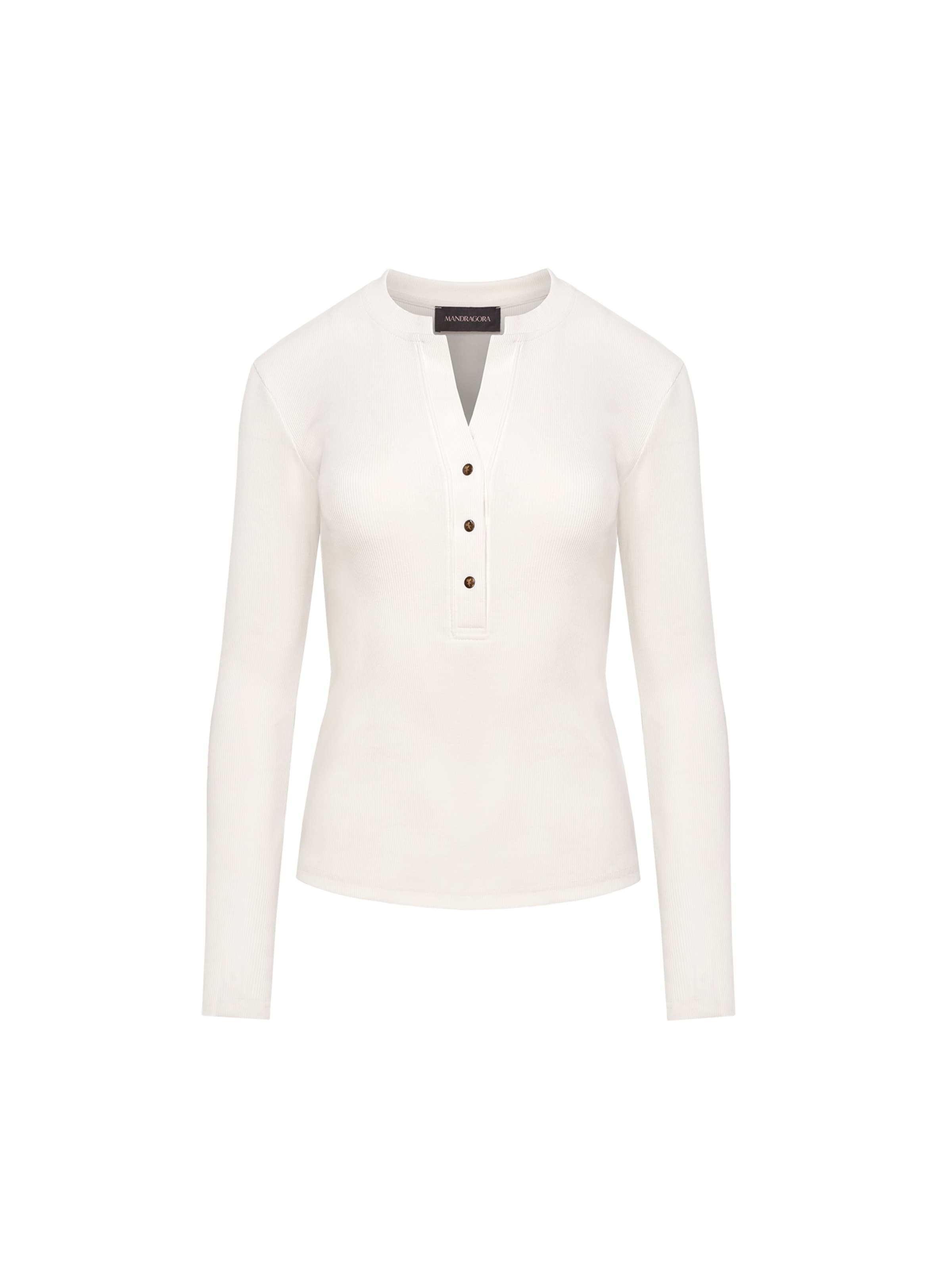 mandragora Bluse 'Snappy' in Beige: Vorderseite