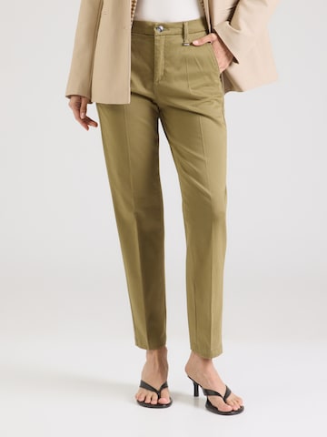 MAC Slimfit Chino nadrág - zöld: elől