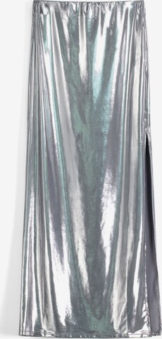 Bershka Skirt in Silver: front