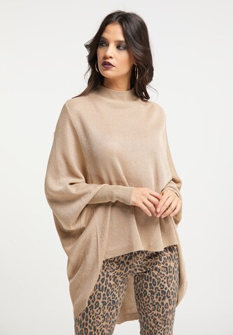 Pull-over faina en beige : devant