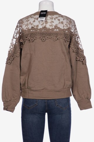 Cream Sweatshirt & Zip-Up Hoodie in M in Brown