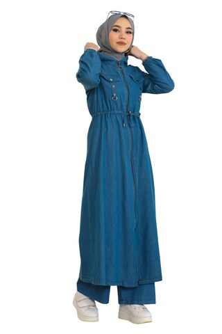 MODAMIHRAM Kleid in Blau: Vorderseite