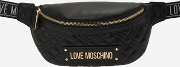 Love Moschino Torba na pasek w kolorze czarny: przód