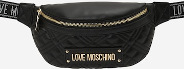 Love Moschino Чанта за кръста в черно: отпред