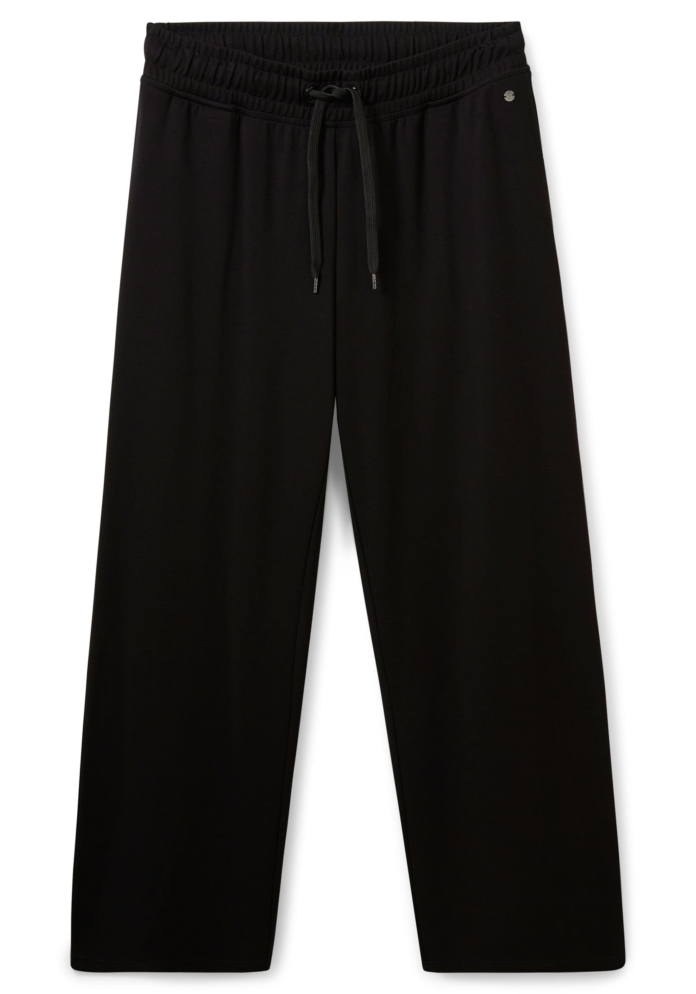 SHEEGO Wide Leg Sporthose in Schwarz: Vorderseite