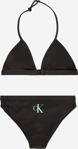 melns Calvin Klein Swimwear Trijstūra formas Bikini