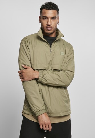 Urban Classics Regular fit Between-season jacket in Green: front