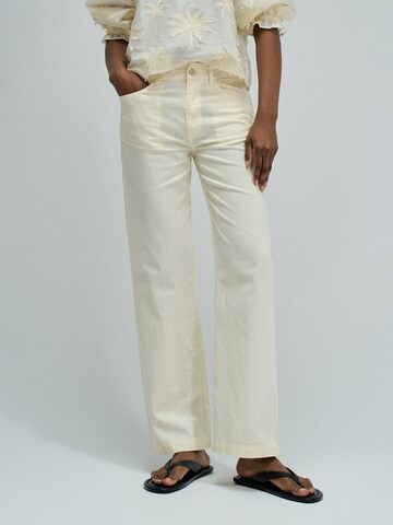 Regular Pantalon chino Salsa Jeans en jaune : devant