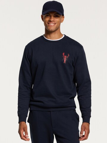 Shiwi Sweatshirt 'Lobster' in Blauw: voorkant