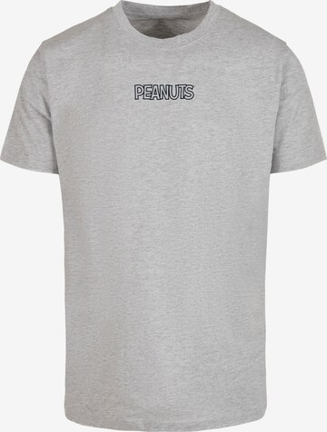 Merchcode Shirt 'Peanuts - Charlie' in Grey: front