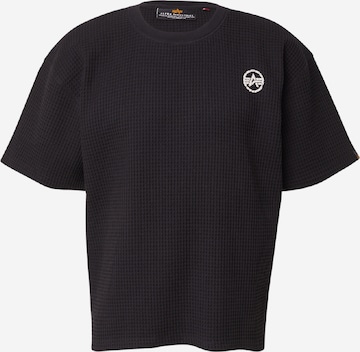 T-Shirt 'Studio' ALPHA INDUSTRIES en noir : devant