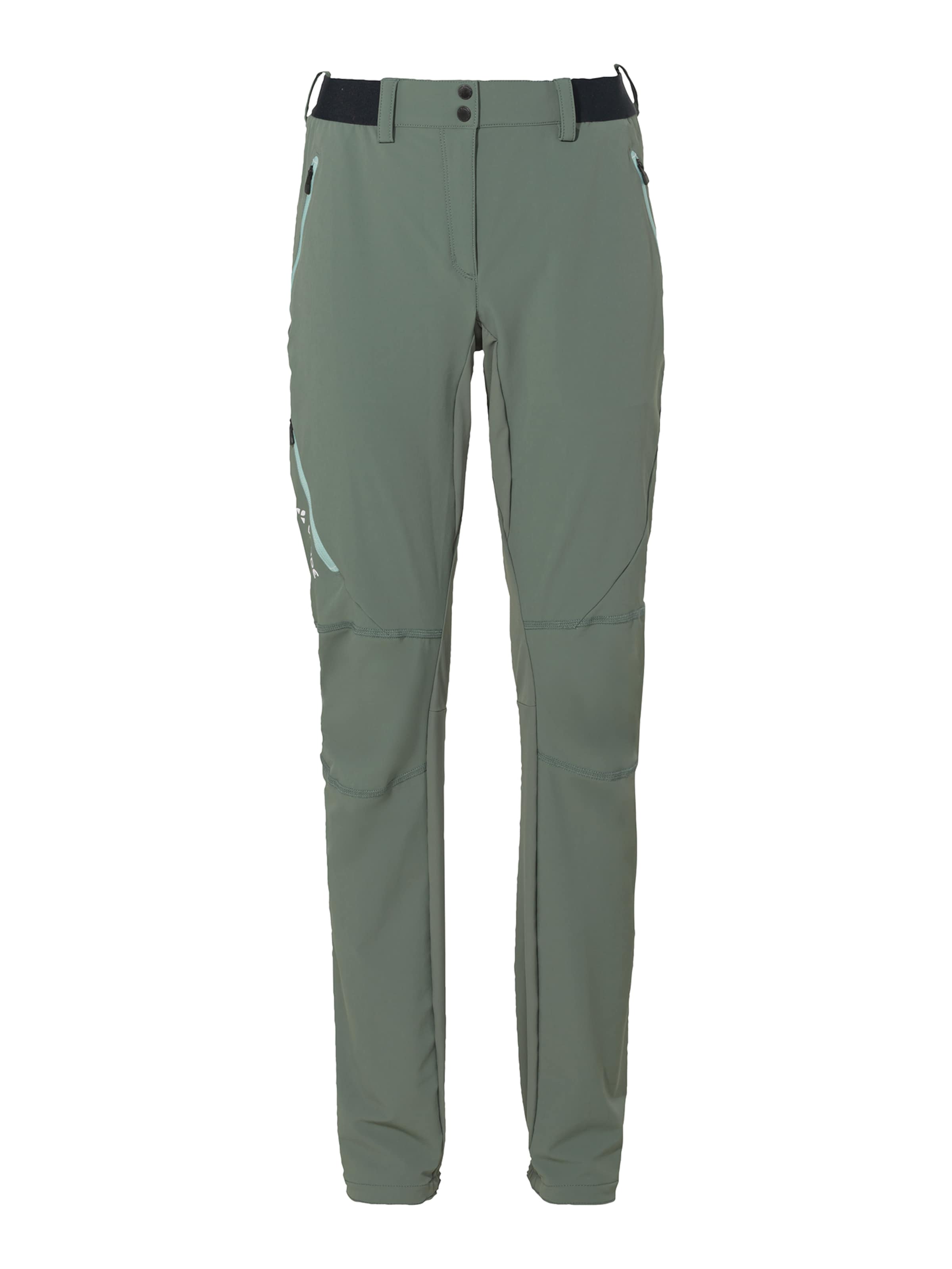 VAUDE Regular Outdoorbroek 'Scopi II' in Groen: voorkant