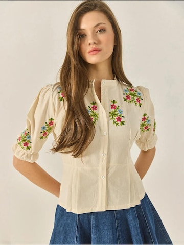 Chemisier Bianco Lucci en beige