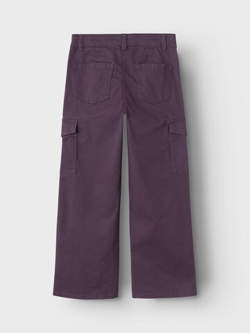 NAME IT Wide Leg Bukser 'NKFROSE' i lilla