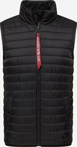 ALPHA INDUSTRIES Vest in Black: front