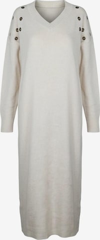 Shape Of You Gebreide jurk in Beige: voorkant