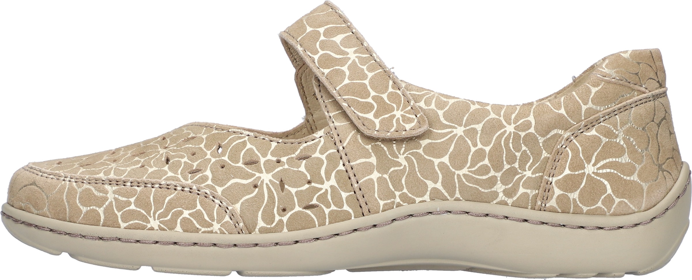 WALDLÄUFER Ballet Flats with Strap in Beige