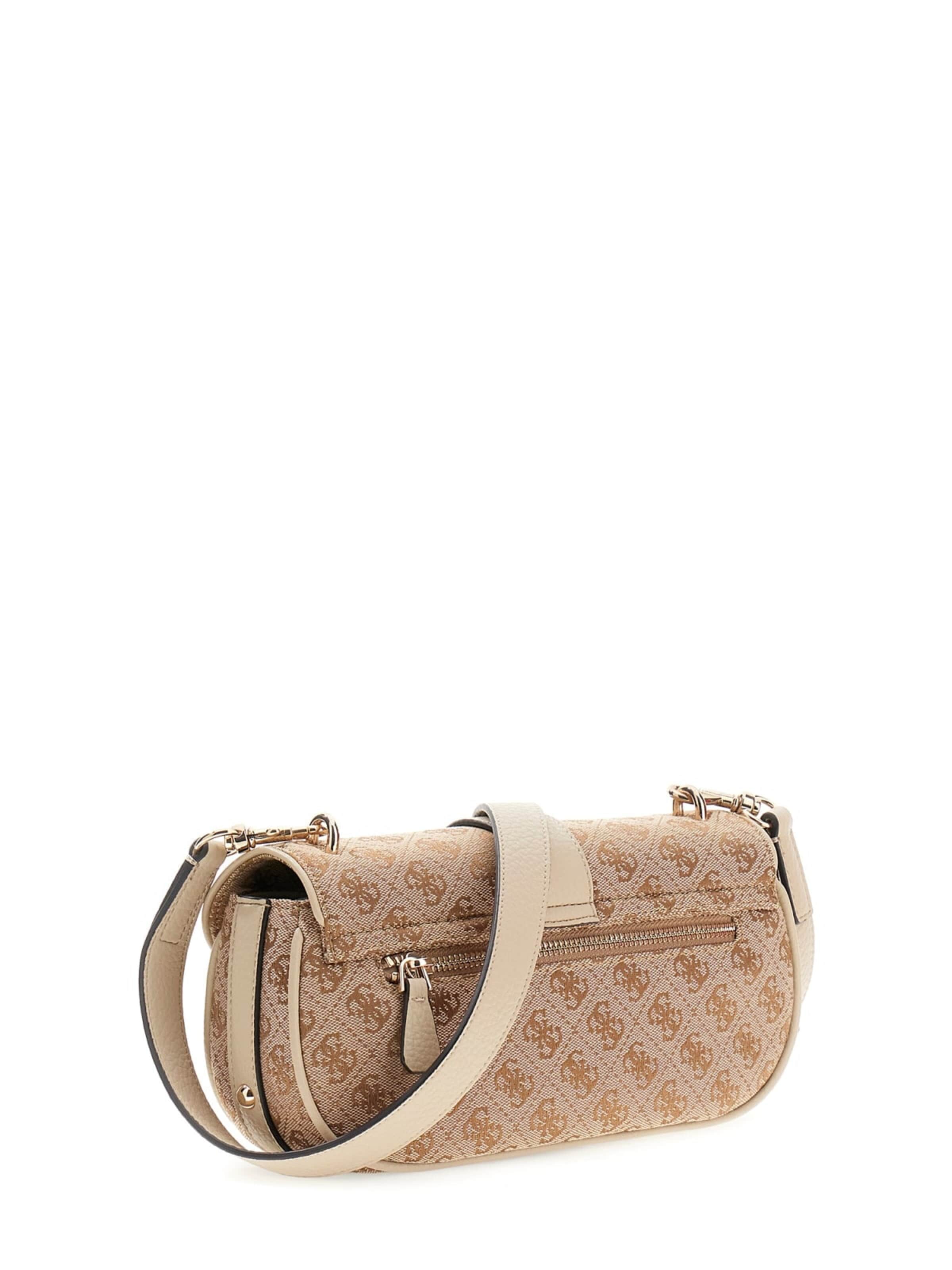 GUESS Taška přes rameno 'Guess Sac Bandoulière Jessa Girlfriend Sat Latte Logo JG836220' – hnědá