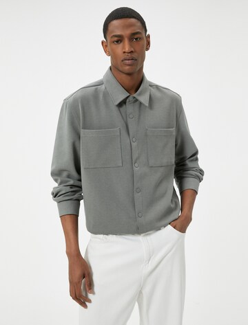 Koton Regular Fit Hemd in Grau