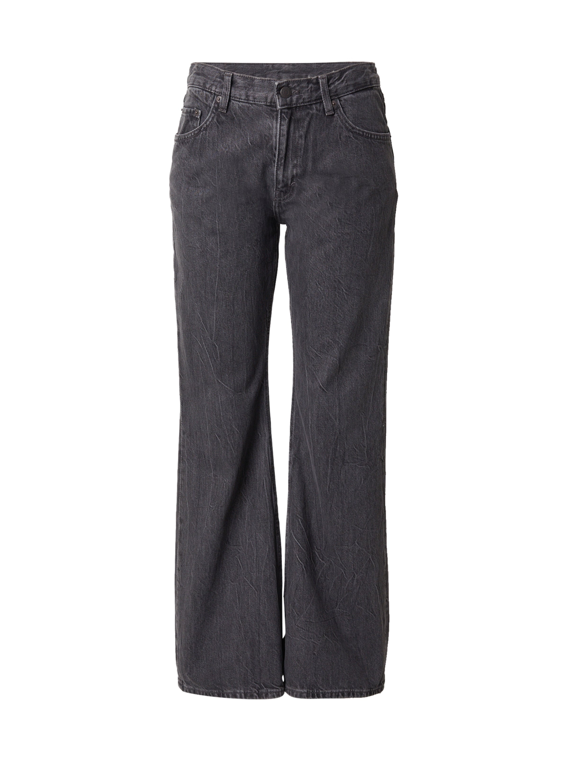 WEEKDAY Wide leg Jeans 'Helix' in Black: front