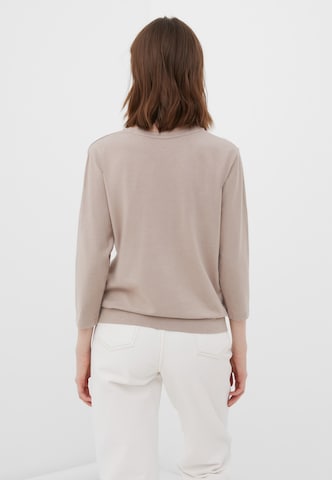 Finn Flare Langarmshirt 'Basic' in Braun