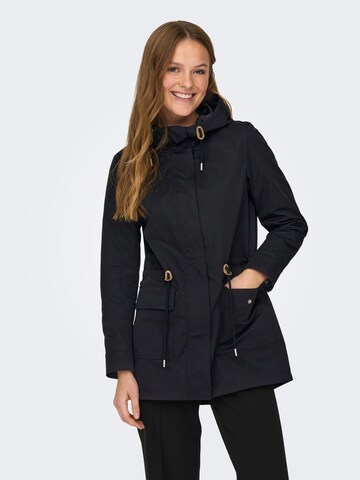 Parka mi-saison 'LOUISE' ONLY en noir : devant