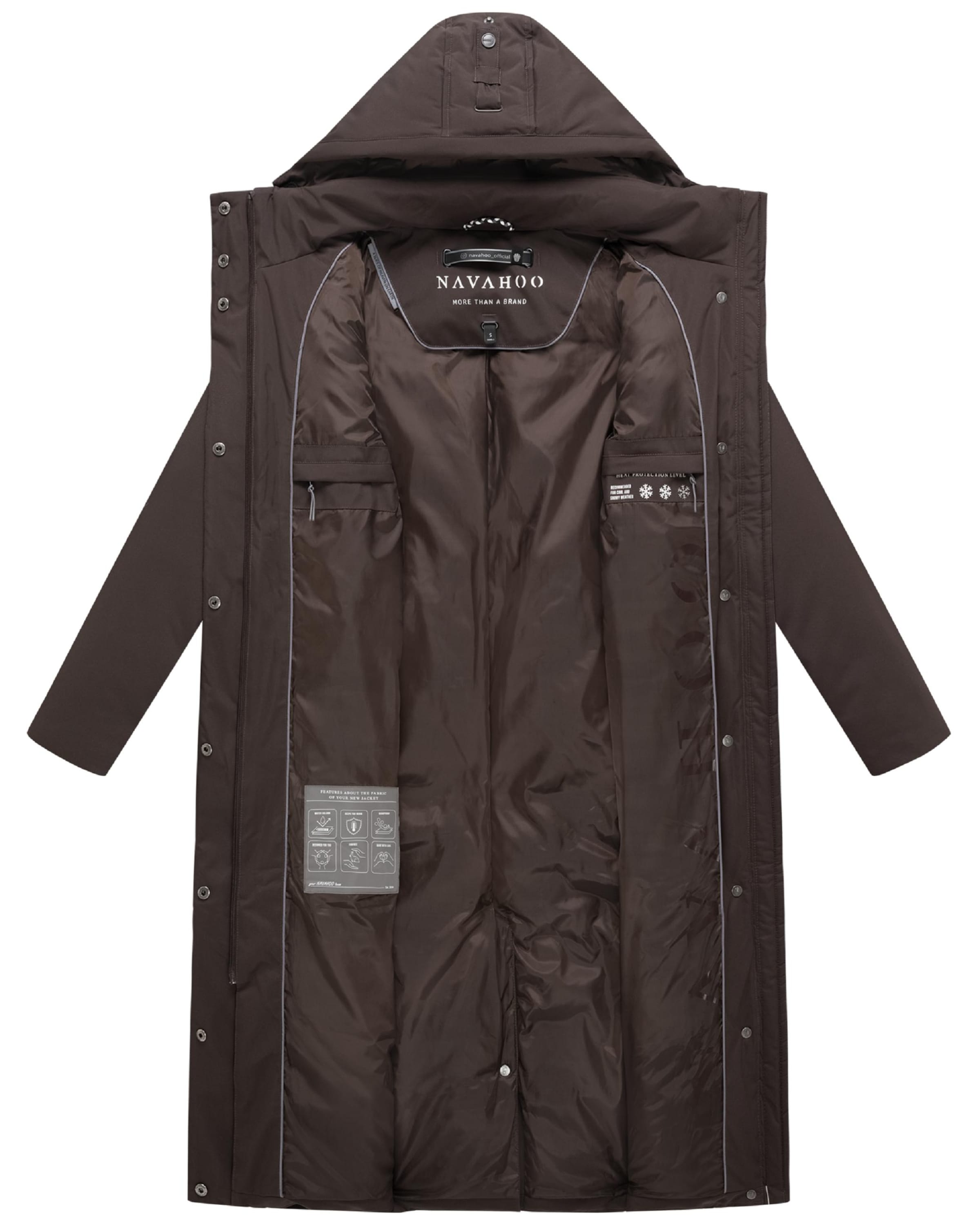 Manteau d’hiver 'Waldbummler 14' NAVAHOO en marron