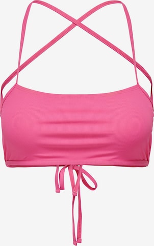 ONLY - Top de bikini 'SELMA' en rosa: frente