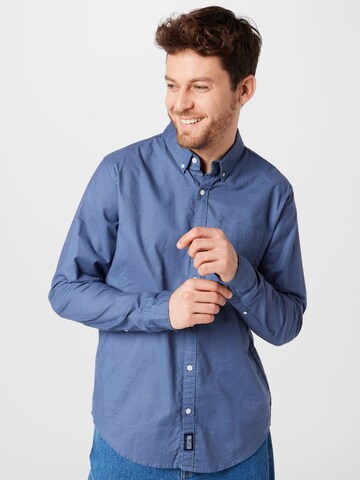 HOLLISTER Regular Fit Hemd in Blau: predná strana