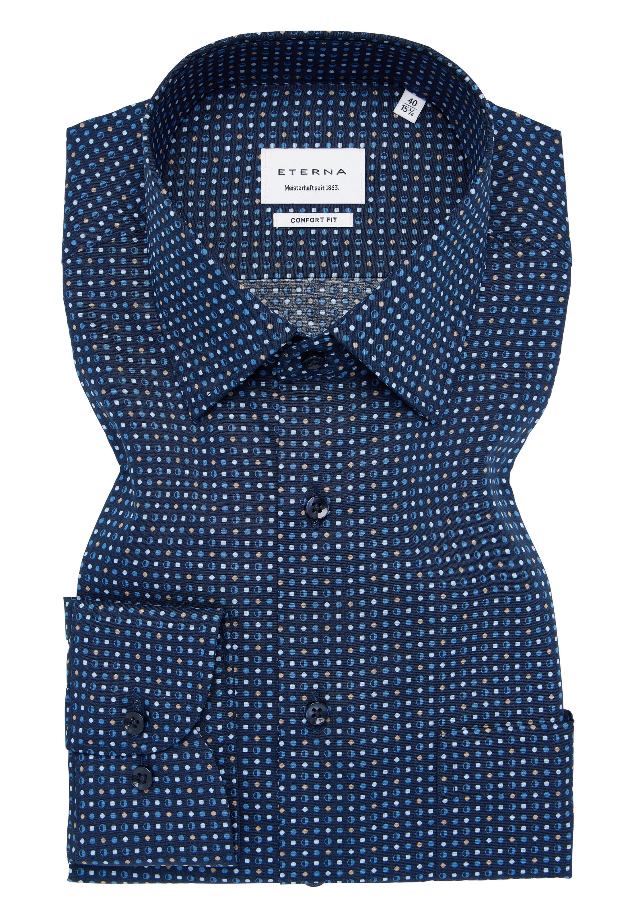 ETERNA Comfort fit Business shirt ' COMFORT FIT ' in Blue
