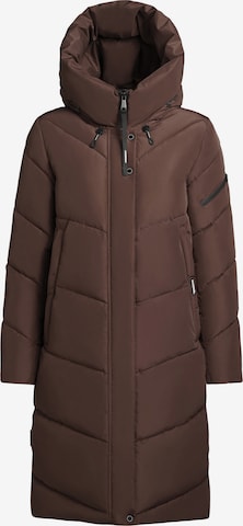 Manteau d’hiver 'Jange' khujo en marron : devant