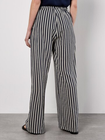 Wide Leg Pantalon Apricot en bleu