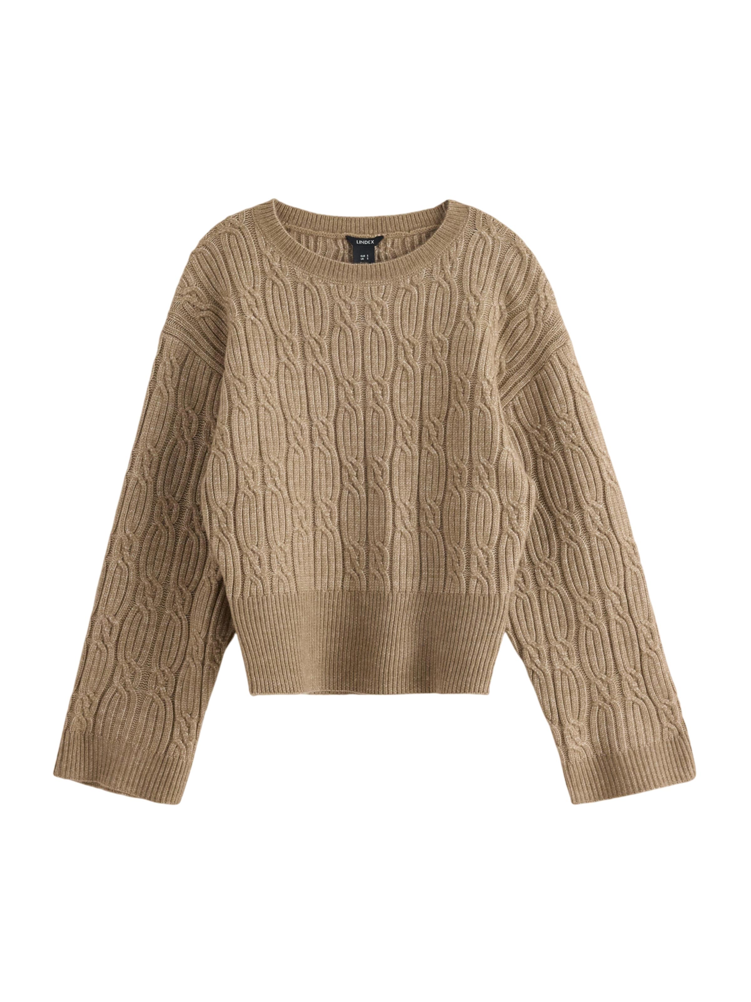 Lindex Pulóver 'Hermine' - barna: elől