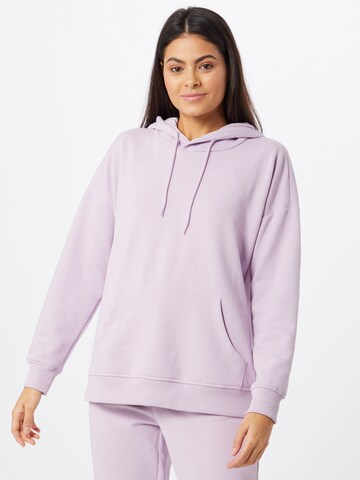 Sweat-shirt 'Feel' ONLY en violet : devant