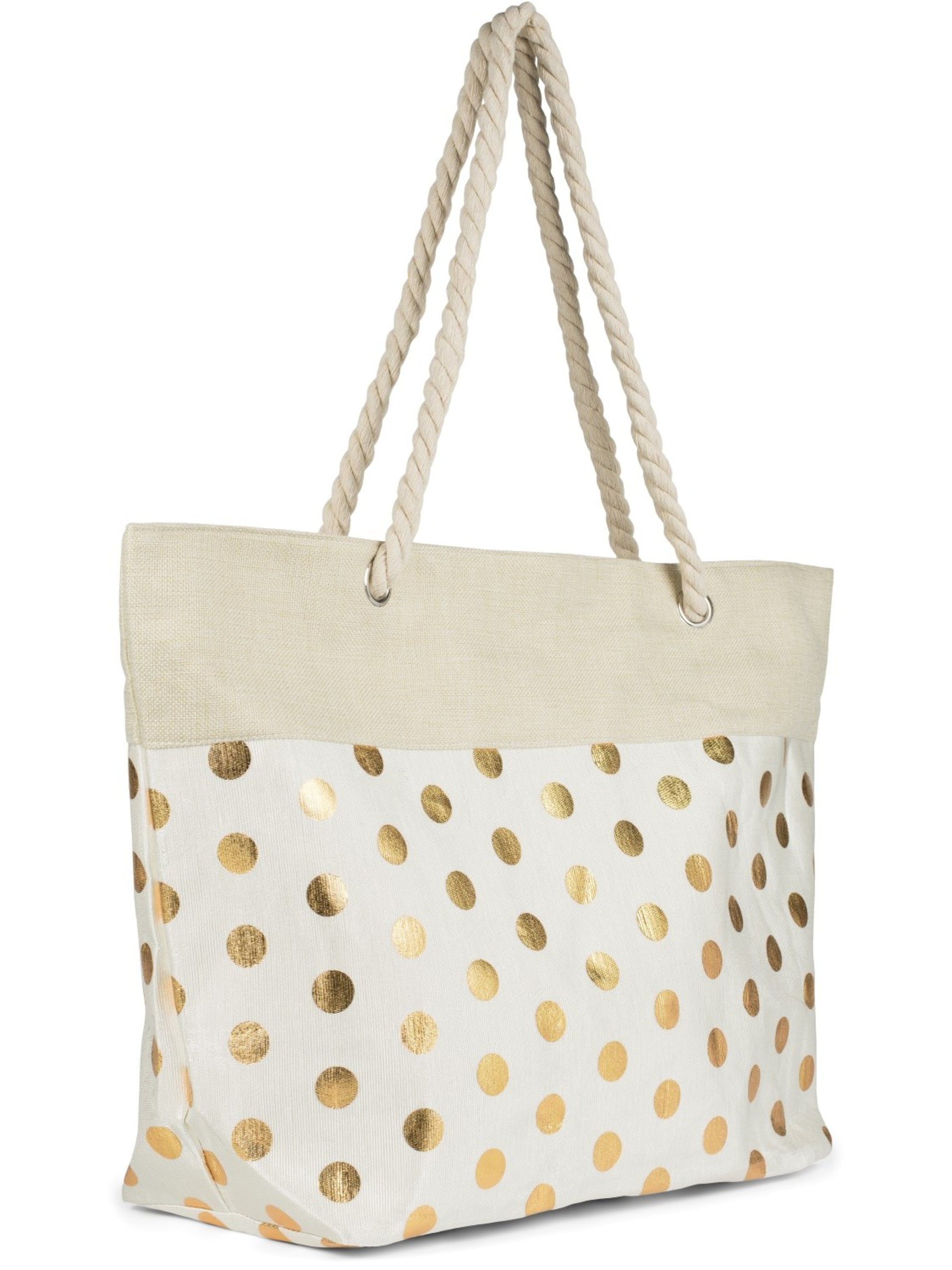 styleBREAKER Strandtasche in Beige
