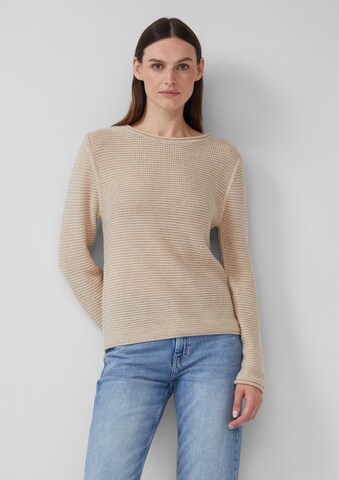 s.Oliver Trui in Beige: voorkant