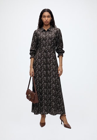 MSCH COPENHAGEN - Vestido camisero 'Michella' en marrón: frente